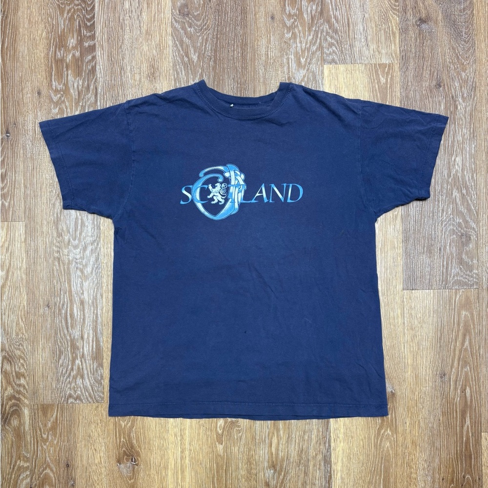 Scotland Graphic Short Sleeve T‑Shirt - Navy Blue